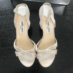 Jimmy Choo Silver Heel Sandals